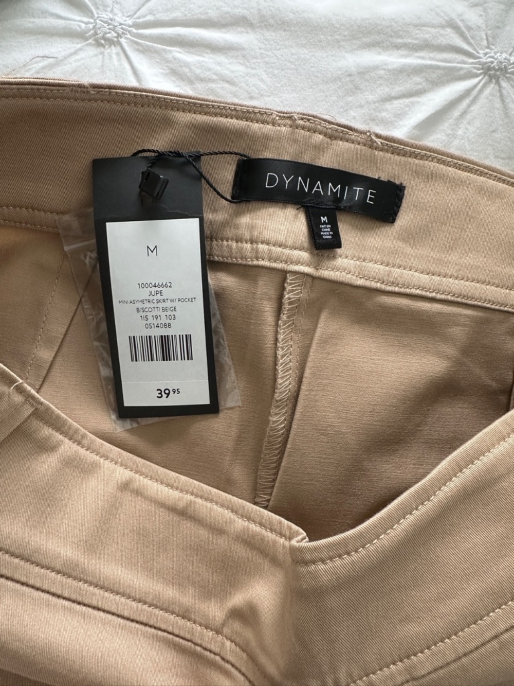 Dynamite Cargo Beige Mini Skirt - Picture 3 of 4